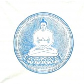 Blue Buddha Flag