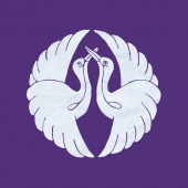 Cranes Cotton Flag