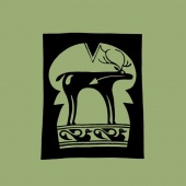 Elk Heart Cotton Flag