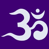 Hindi Om Cotton  Flag